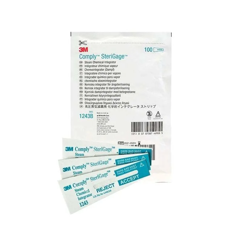 INDICADOR QUIMICO COMPLY STERIGAGE 100 UDS
