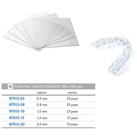 PLANCHAS LEONE TERMOCONF. CUADRADA 1.5MM 125X125 15UDS