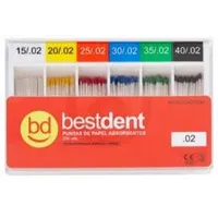 PUNTAS DE PAPEL ISO BESTDENT 200 UDS