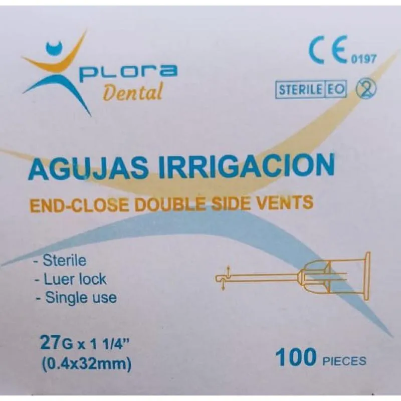 AGUJAS IRRIGACIÓN XPLORA - 27G - 0,4 x 32MM