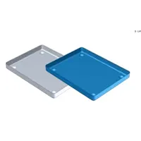 BANDEJA ALUMINIO ROJA NICHROMINOX 20X10CM - 1 UD