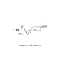 PUNTA ULTRASONIDO E11D TIPO EMS