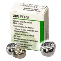 CORONAS NI CHRO PEDIÁTRICAS ACERO PO-96 MOLAR INFERIOR IZQUIERDO Nº4