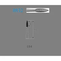 FRESAS DIAMANTE KOMET CA - 8832.204.014 5UDS. PERIO ROJO