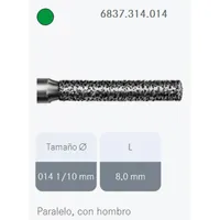 FRESAS DIAMANTE KOMET FG - 6837.314 GRANO GRUESO 5UDS