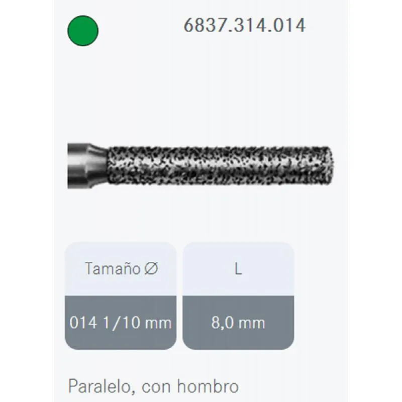 FRESAS DIAMANTE KOMET FG - 6837.314 GRANO GRUESO 5UDS
