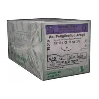 Sutura Arago PGA  4/0 TB-15 Aguja 19mm 3/8cx12