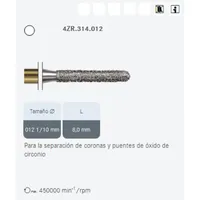 FRESAS DIAMANTE KOMET PARA CIRCONIO FG - 4ZR.314.012 5UDS.