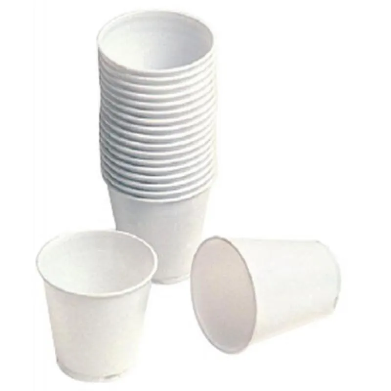 VASOS DE PLÁSTICO BLANCOS 160CC - BLANCOS