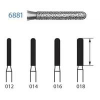 FRESAS DIAMANTE KOMET FG - 6881.314 GRANO GRUESO 5UDS