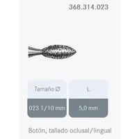 FRESAS DIAMANTE KOMET FG - 368.314 GRANO MEDIO 5UDS