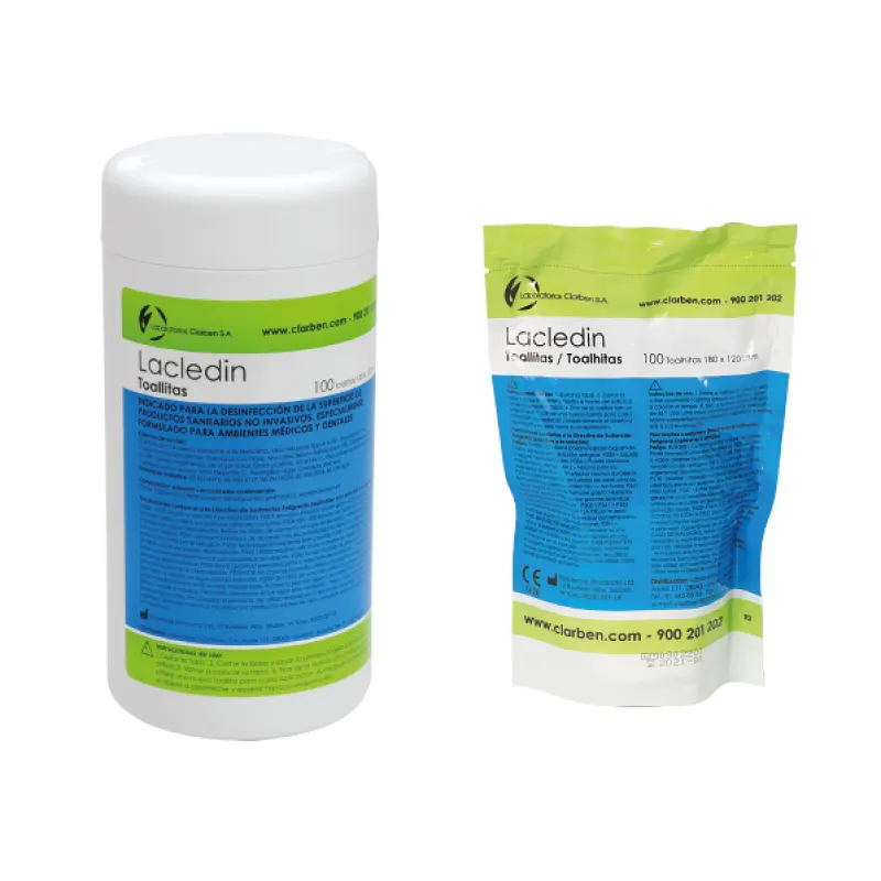 REPOSICIÓN TOALLITAS LACLEDIN 100UDS