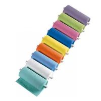 ROLLO BABERO MONOART PAPEL/PLÁSTICO PG30 AZUL CLARO - 80 UDS