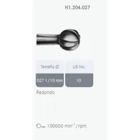 FRESA CARBURO TUNGSTENO BOLA H1.204 FRESA CARBURO TUNGSTENO BOLA H1.204