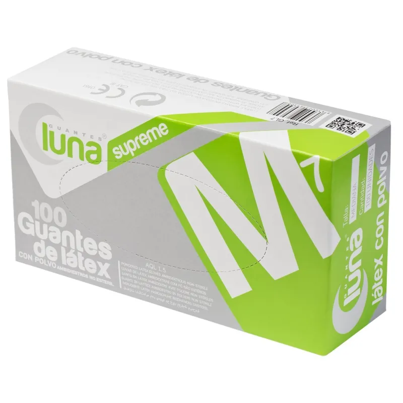 GUANTES DE LÁTEX CON POLVO - TALLA M