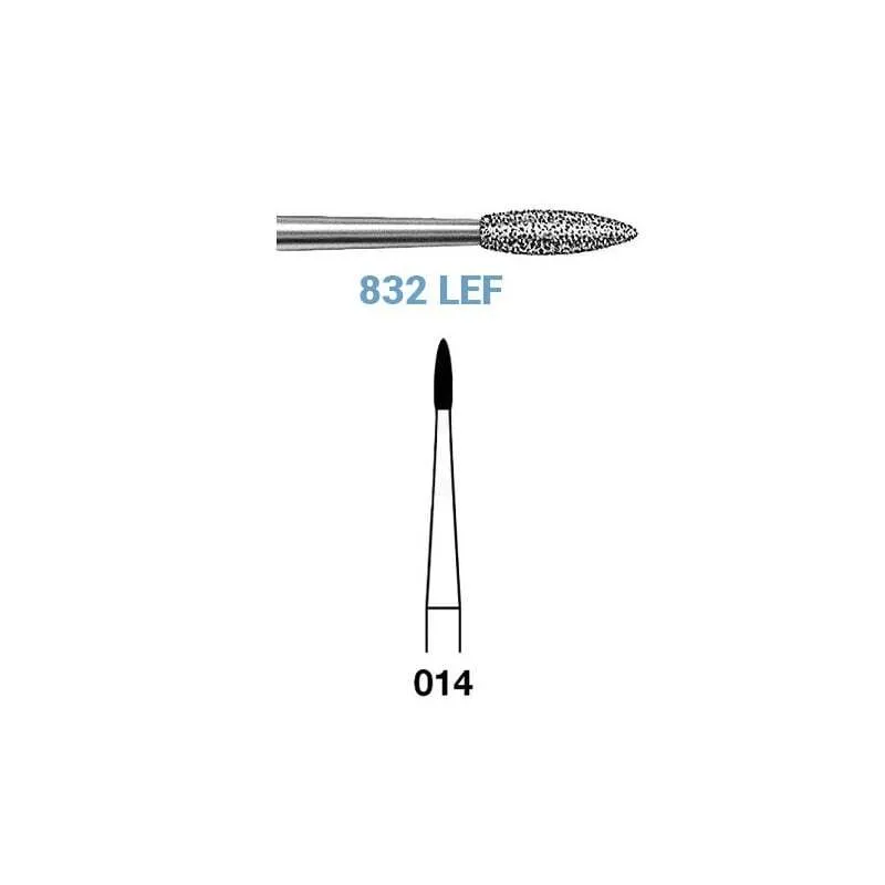 FRESAS DIAMANTE KOMET CA - 832LEF.204.014 5UDS. PERIO