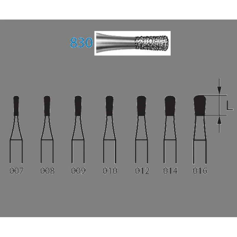 FRESAS DIAMANTE KOMET FG - 830.314 GRANO MEDIO 5 UDS