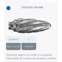 FRESA KOMET PM TUNGSTENO H251GEA.104.060 - 1 UDS. TORS.IZQ.