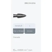 FRESA DIAMANTE GRANADA 390.314.016 GRANO MEDIO