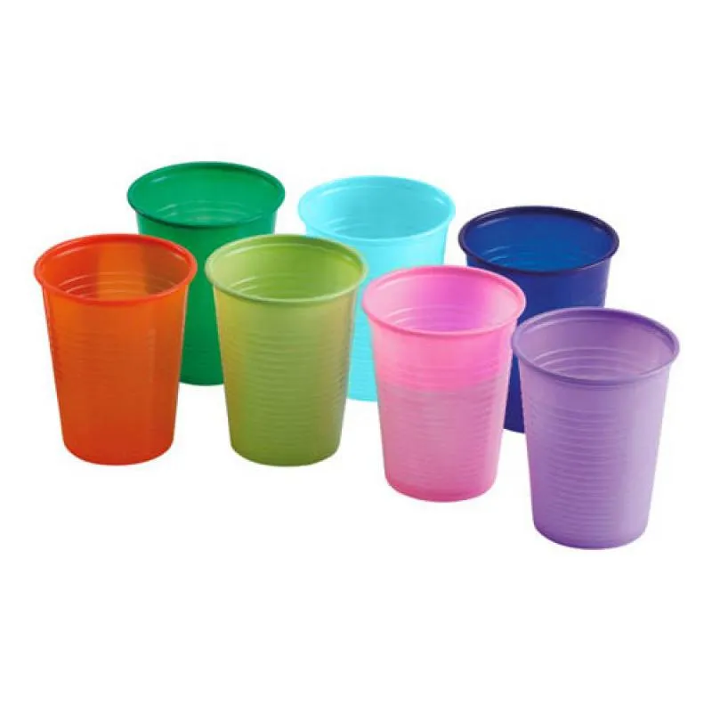 VASOS PLÁSTICO MONOART 200CC - ROSA