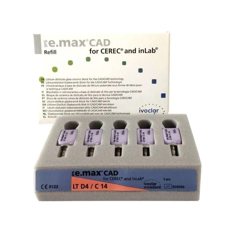 BLOQUES IPS E.MAX CAD CEREC/INLAB TIPO LT C14 - D2