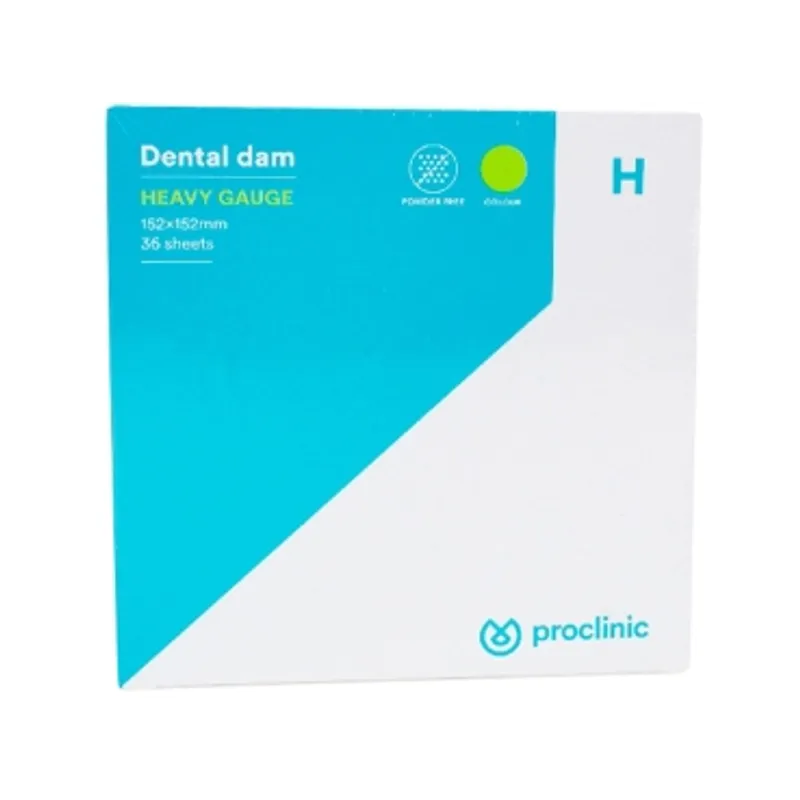DIQUES DE GOMA PROCLINIC - FINOS VERDES