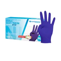 GUANTES NITRILO SIN POLVO AZULES - TALLA S