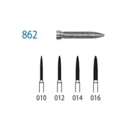 FRESAS DIAMANTE KOMET FG - 862.314 GRANO MEDIO 5UDS