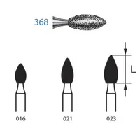 FRESAS DIAMANTE KOMET FG - 368.314 GRANO MEDIO 5UDS
