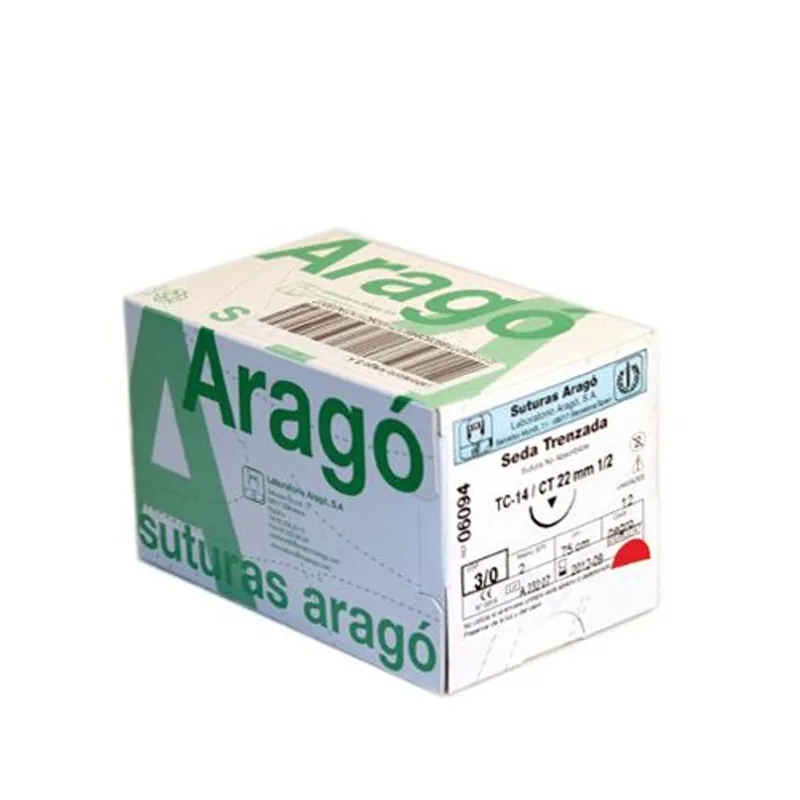 Sutura Arago 06126 - 4/0 TB-12 Aguja 16mm 3/8 CIR.T CX12