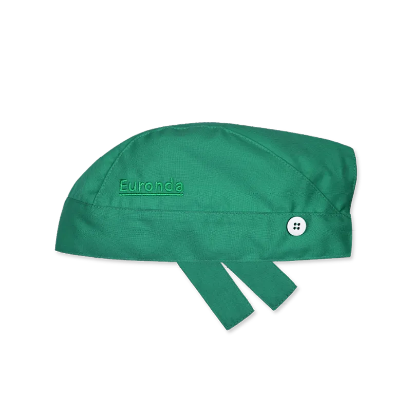 GORROS EURONDA VERDES CON LAZO POSTERIOR REGULABLE 100UDS