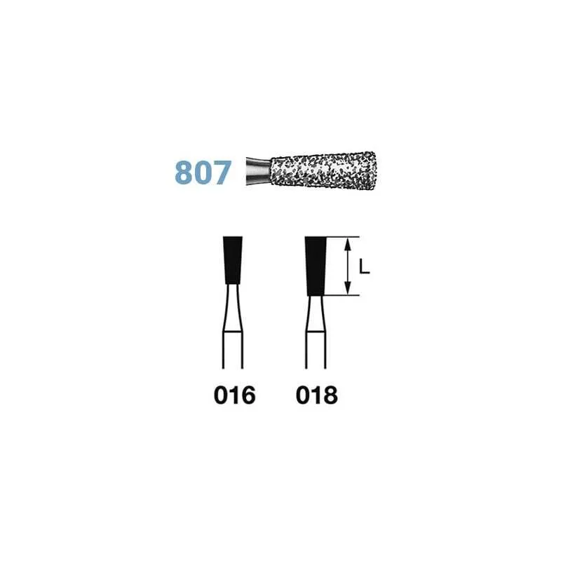 FRESAS DIAMANTE KOMET FG - 807.314.018 5UDS.GRANO MEDIO