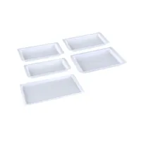 BANDEJAS DESECHABLES LISAS 21X16 400UDS