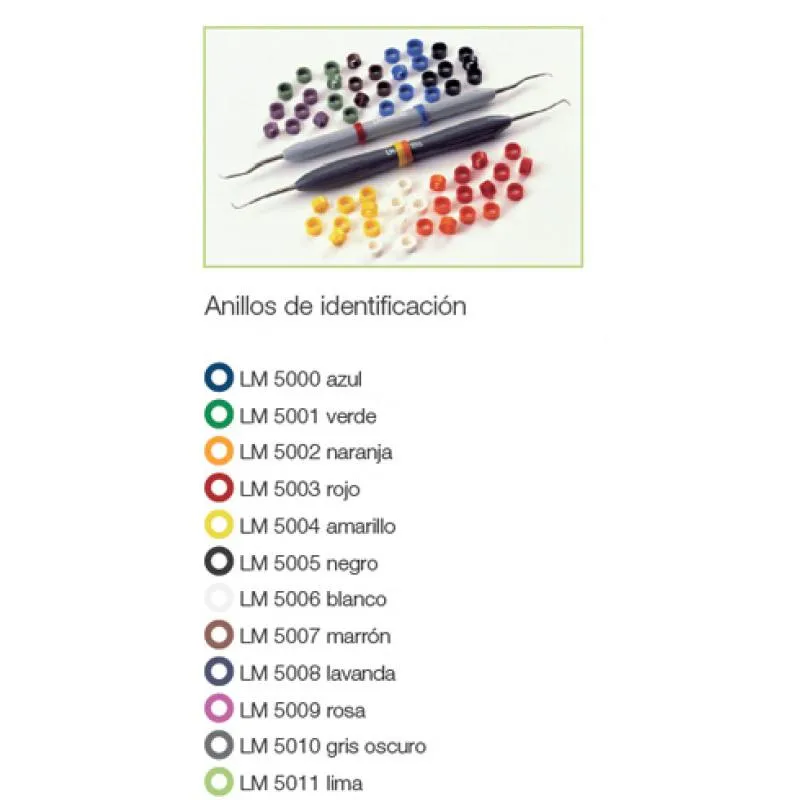 LM ANILLOS IDENTIFICADORES INSTRUMENTAL 50UDS