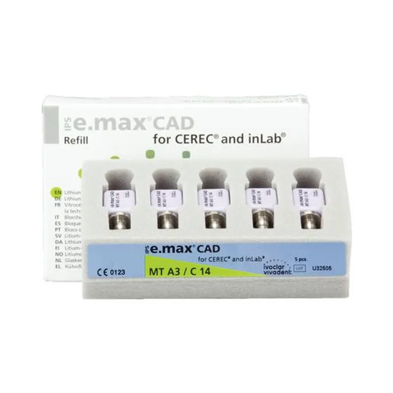 BLOQUES IPS E.MAX CAD CEREC/INLAB TIPO MT C14 - A3 