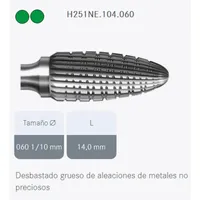 FRESAS KOMET PM TUNGSTENO H251NE.104.060 - 1UD.