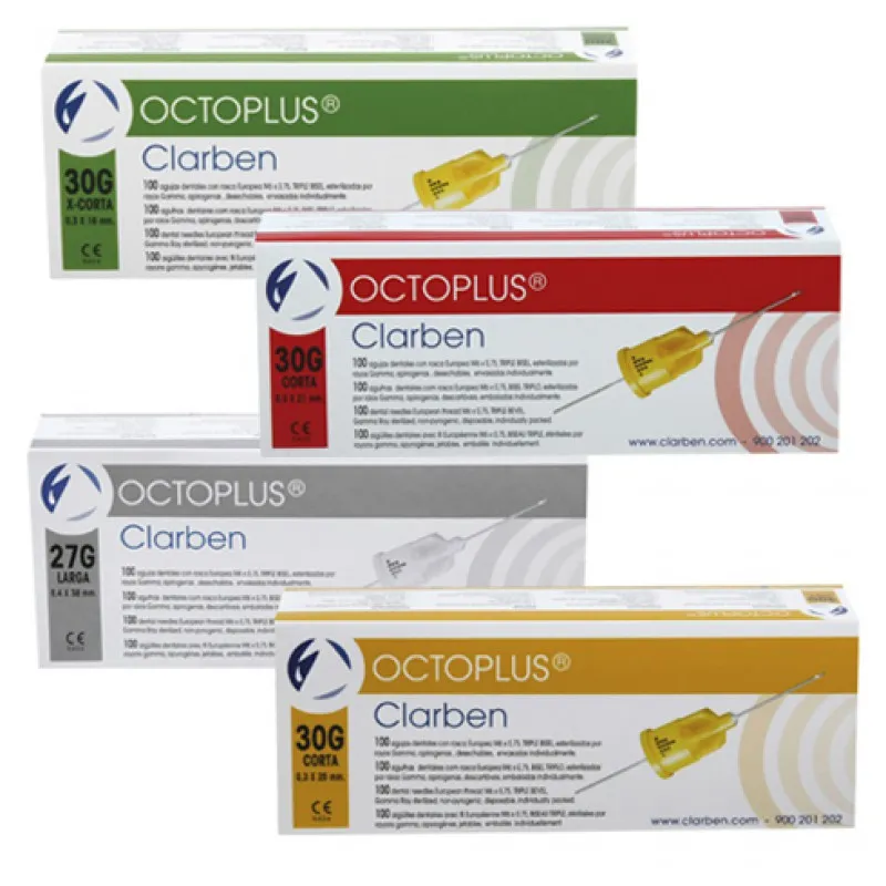AGUJAS OCTOPLUS 30G CORTAS (0,3X25MM) INFILTRATIVA - AMARILLA
