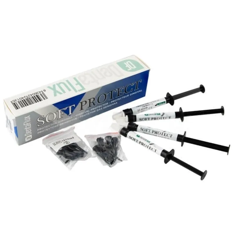 Barrera gingival Soft Protect 4 jeringas 1.5gr + 12 puntas