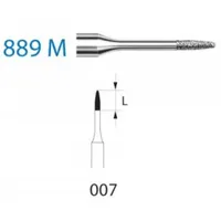 FRESAS DIAMANTE KOMET FG - 889M.314.007 5UDS. GRANO MEDIO