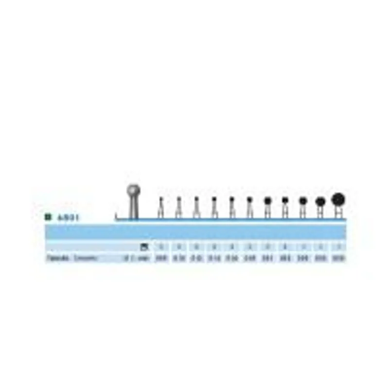 Fresa Diamante Komet PM - 6801.104.035 - 5uds Grano grueso	