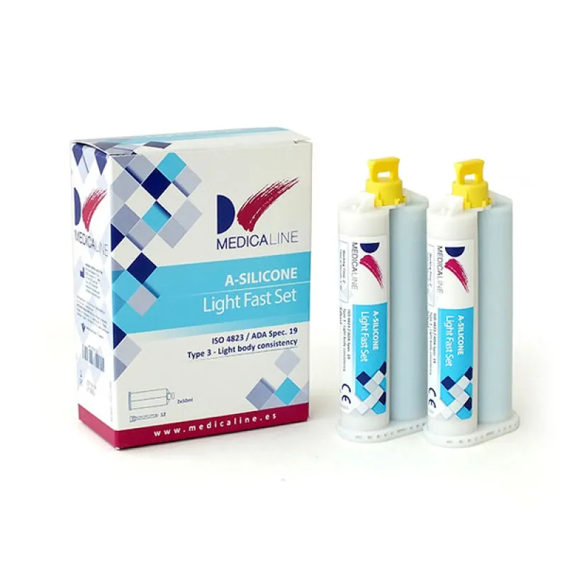 SILICONA MEDICALINE LIGHT FAST 2X50ML