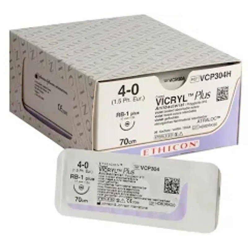 SUTURA VYCRYL 4/0 - 1/2C - 17MM