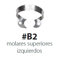 CLAMPS HYGENIC RETRACCIÓN GINGIVAL - NºB2 MOLAR SUPERIOR IZQUIERDO