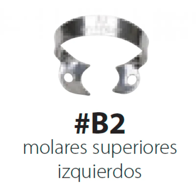 CLAMPS HYGENIC RETRACCIÓN GINGIVAL - NºB2 MOLAR SUPERIOR IZQUIERDO