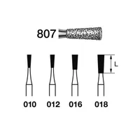 FRESAS DIAMANTE KOMET FG - 807.314.010 5UDS.GRANO MEDIO
