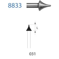 FRESAS DIAMANTE KOMET FG - 8833.314.031 5UDS.GRANO FINO