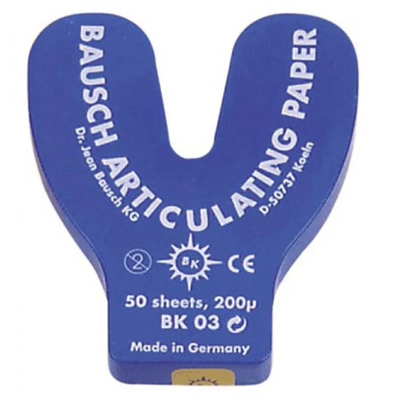PAPEL ARTICULAR BK 03 HERRADURA AZUL 200 MICRAS - 50 HOJAS