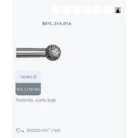 FRESAS DIAMANTE KOMET FG - 801L.314.016 FG 5UDS