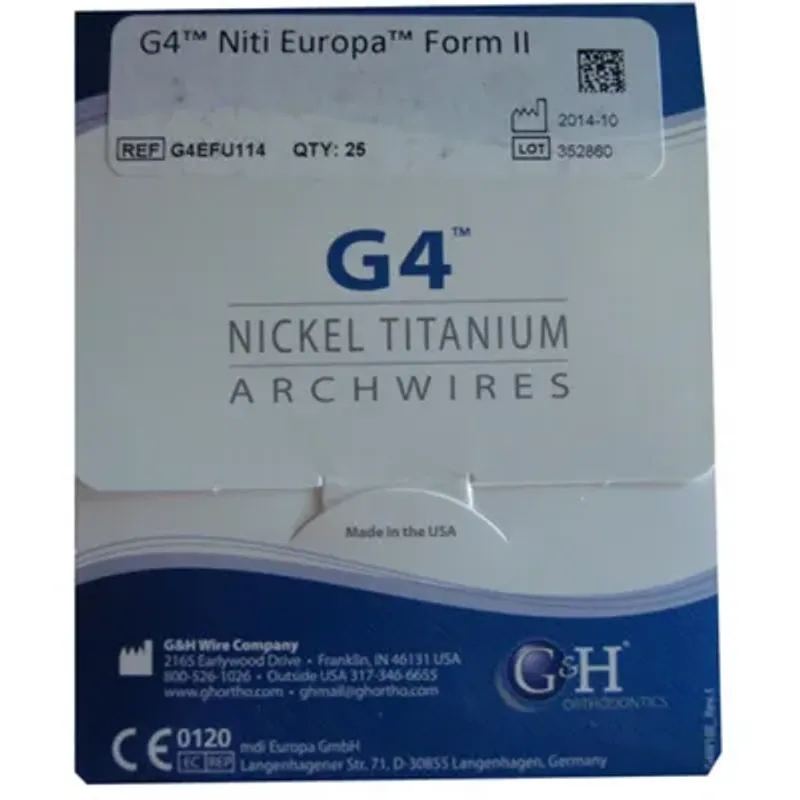 ARCOS NITI G4 CON PRETORQUE TRUEFORM 019X025MM