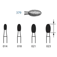 FRESAS DIAMANTE KOMET FG - 379.314 GRANO MEDIO 5UDS
